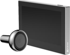 Mirilla con pantalla color plata